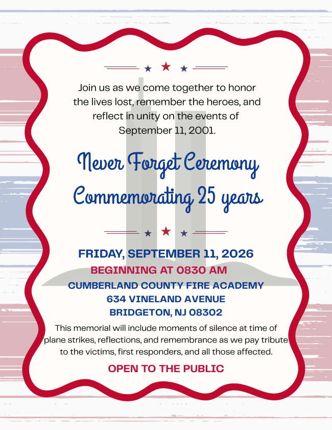 Never forget ceremony graphic twin towers