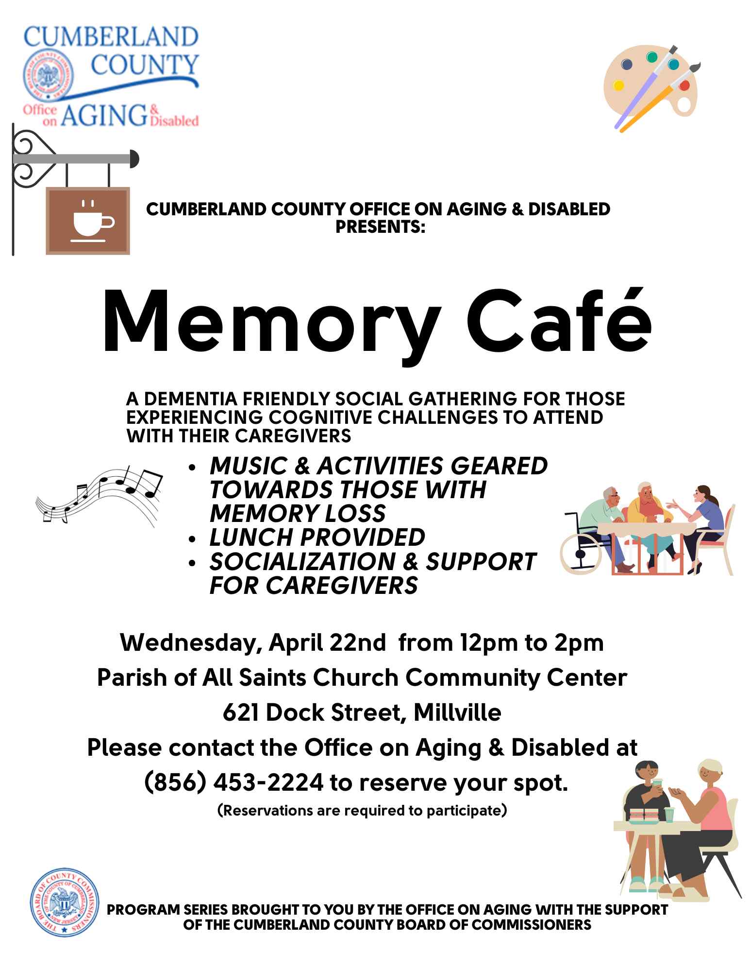 MEMORY CAFE TEXT FLYER