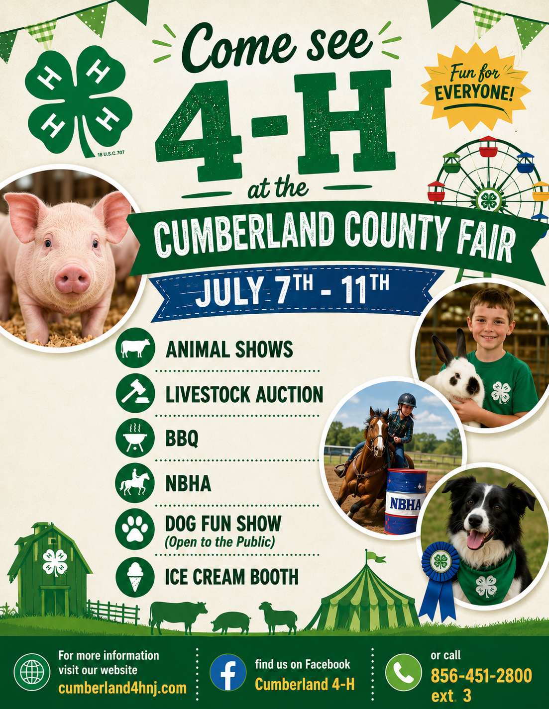County Fair flyer with text
